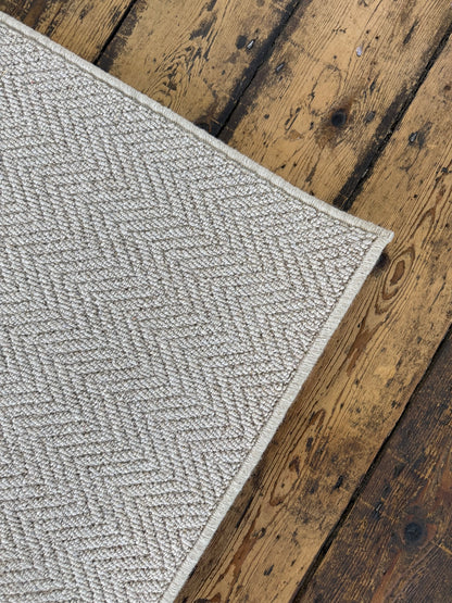 Harvest herringbone 100% wool rug 200cm x 270cm