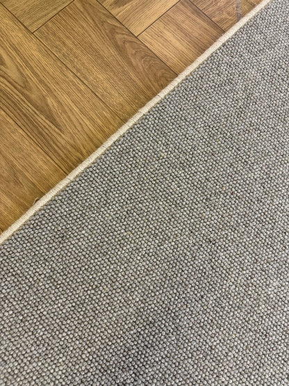 Pewter 100% wool rug 239cm x 273cm