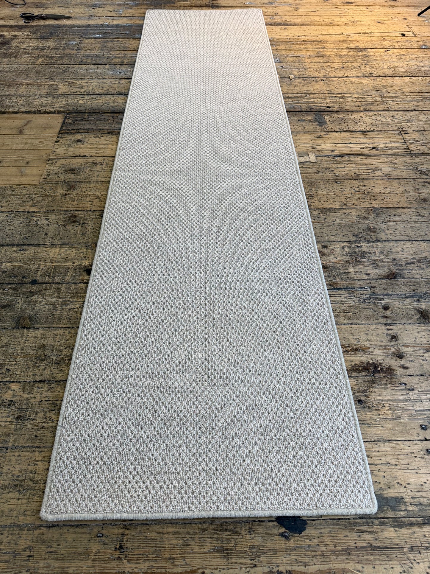 Oxford tone 100% wool hallway runner 75cm x 290cm
