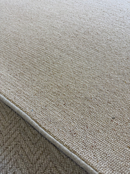 Biscuit 100% wool rug 290cm x 390cm