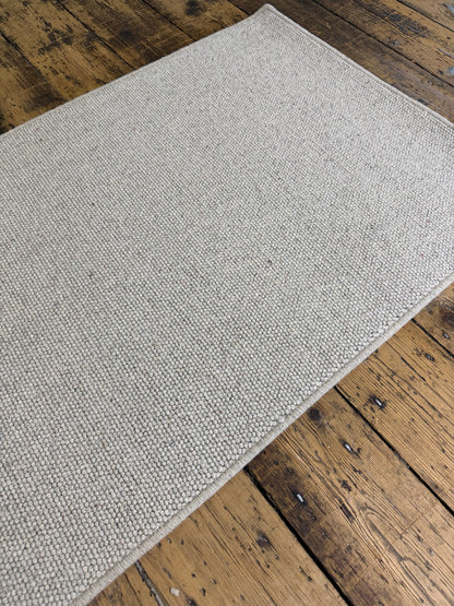 Pumice 100% wool hallway runner 75cm x 278cm