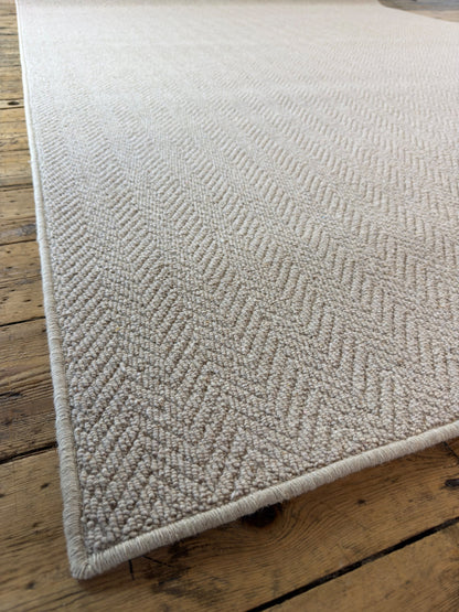 Harvest herringbone 100% wool rug 212cm x 273cm