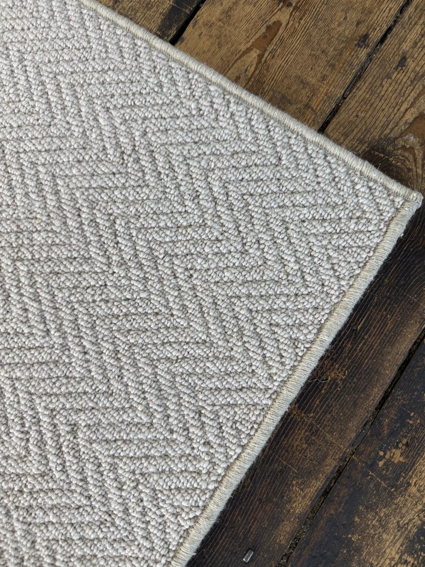 Aran herringbone 100% wool rug 240cm x 240cm