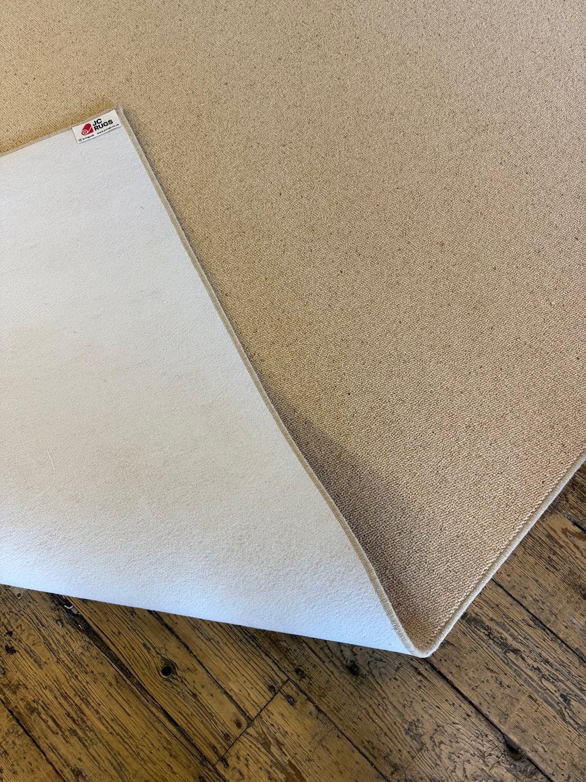 Biscuit 100% wool rug 200cm x 300cm