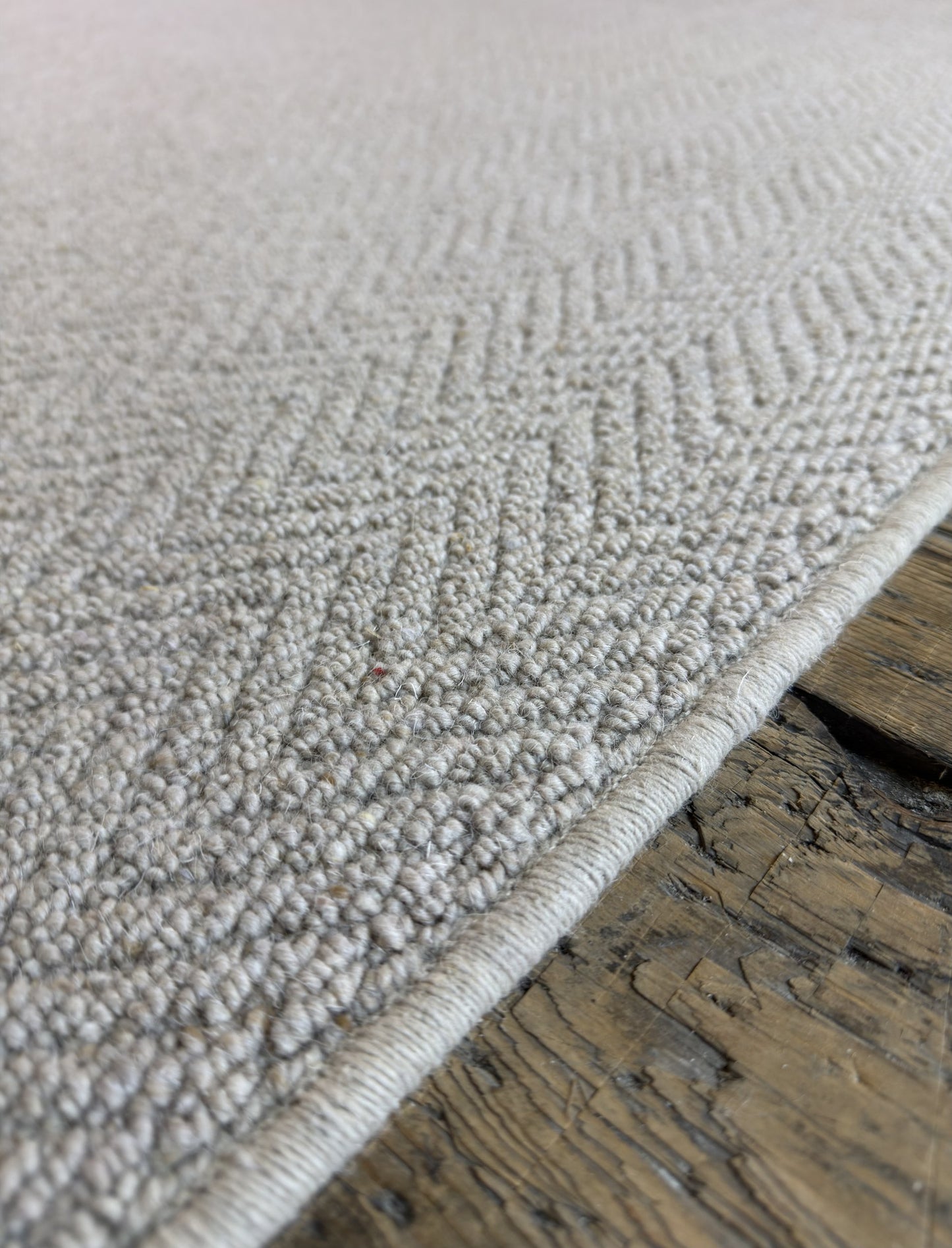 Harvest herringbone 100% wool rug 212cm x 273cm