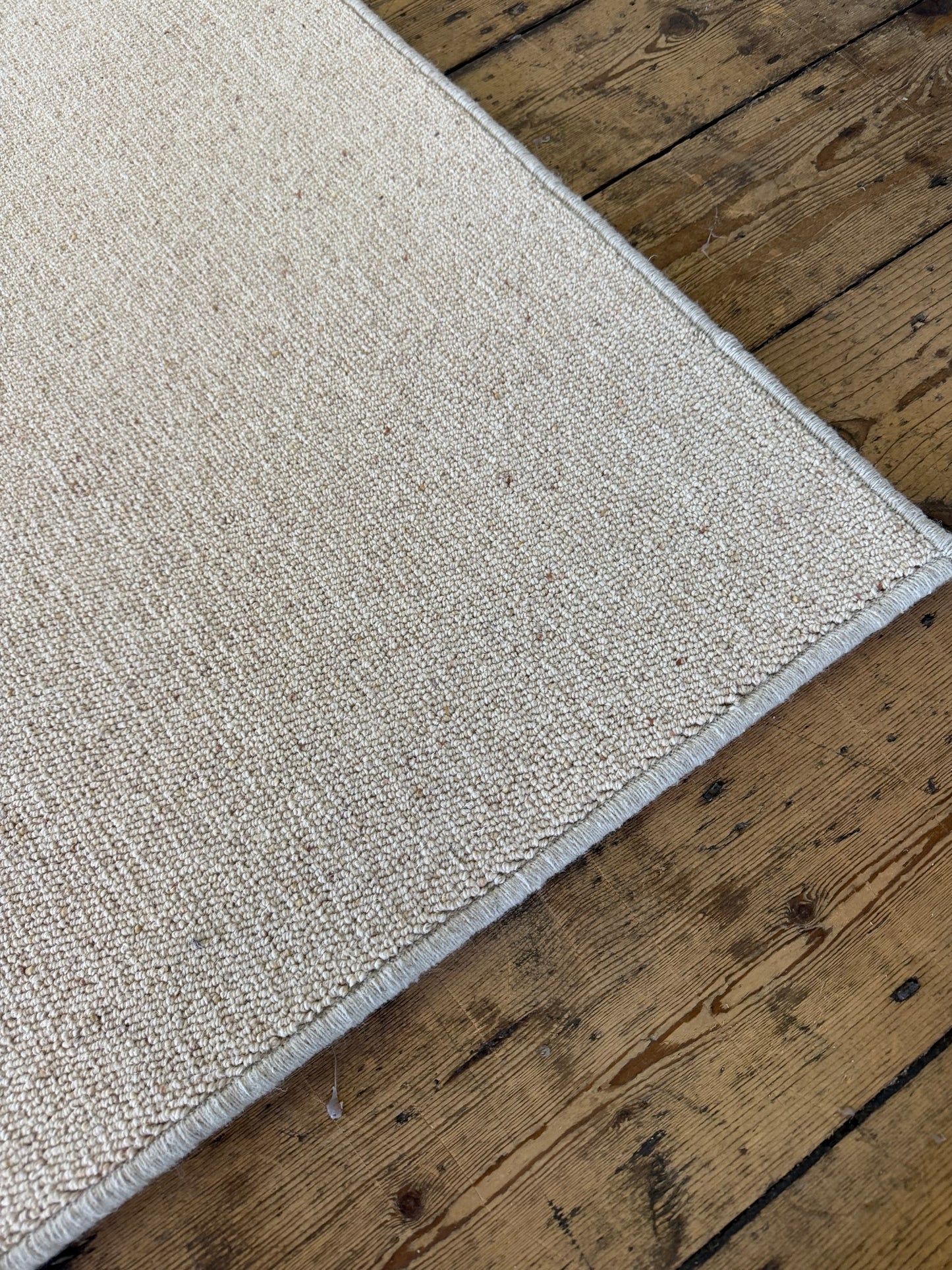 Biscuit 100% wool rug 290cm x 390cm