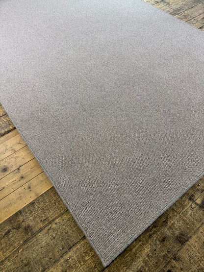 Slate grey 100% wool rug 200cm x 296cm