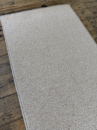Irish cream 100% wool hallway runner 80cm x 355cm