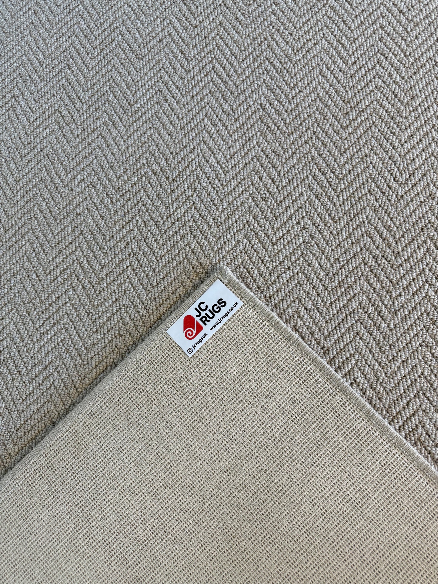 Harvest herringbone 100% wool rug 200cm x 270cm