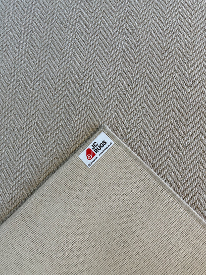 Harvest herringbone 100% wool rug 200cm x 270cm