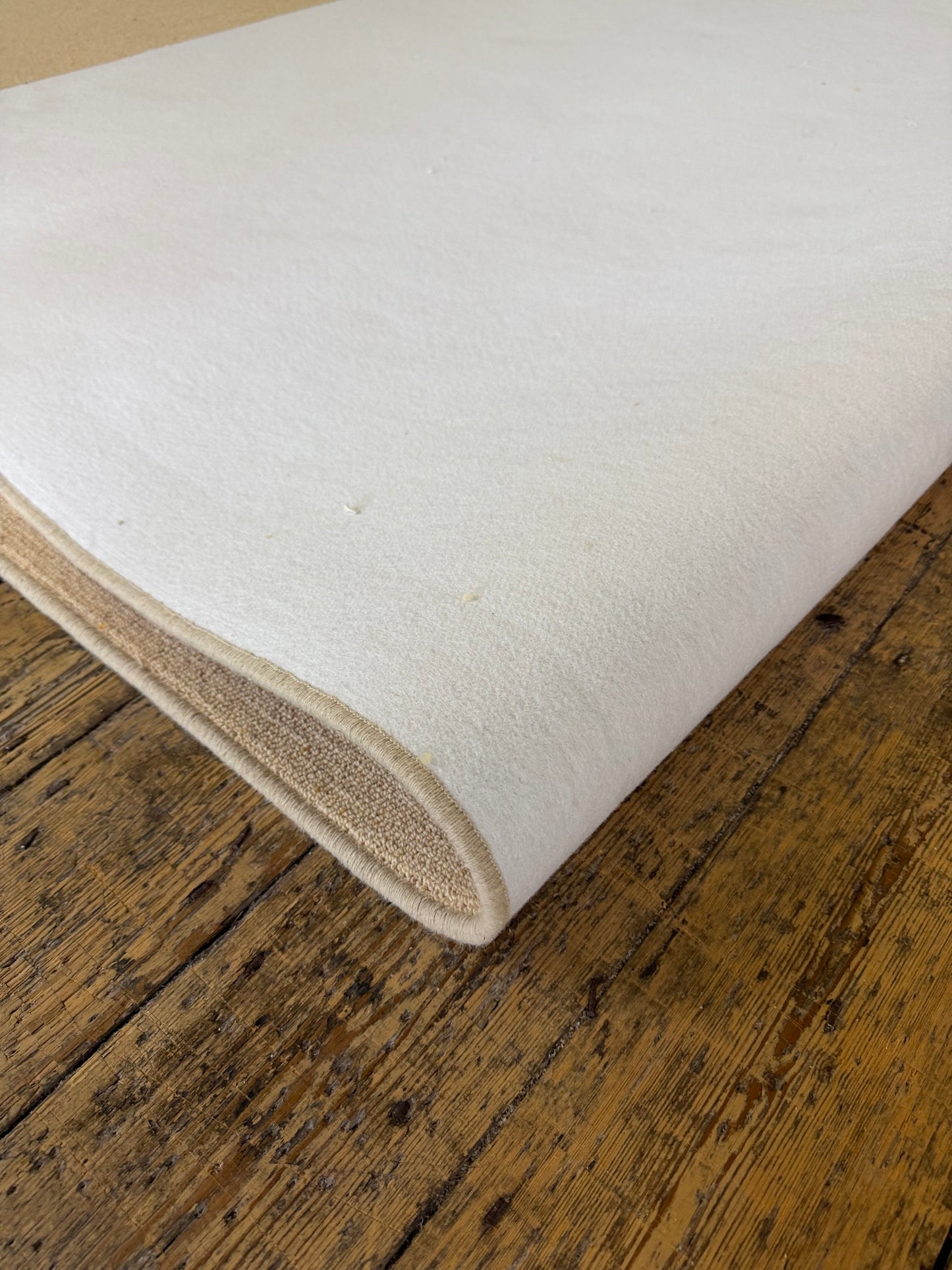 Biscuit 100% wool rug 290cm x 390cm