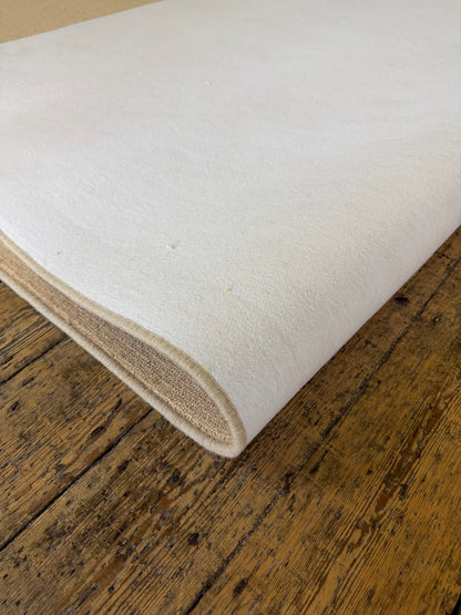 Biscuit 100% wool rug 290cm x 390cm