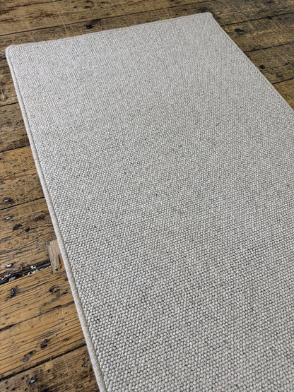 Pumice 100% wool hallway runner 75cm x 278cm