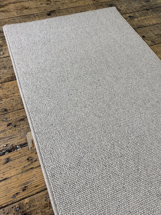 Pumice 100% wool hallway runner 75cm x 278cm