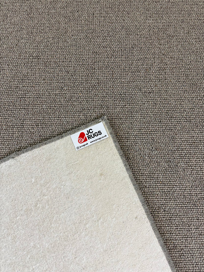 Slate grey 100% wool rug 200cm x 296cm