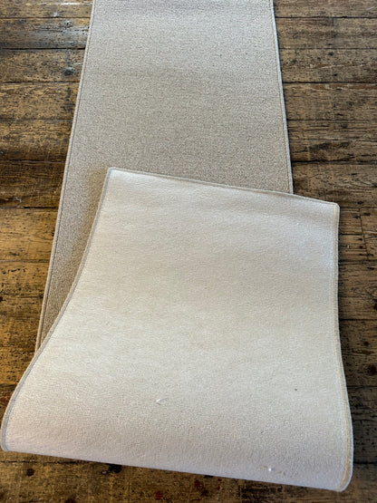Oatcake 100% wool hallway runner 70cm x 250cm