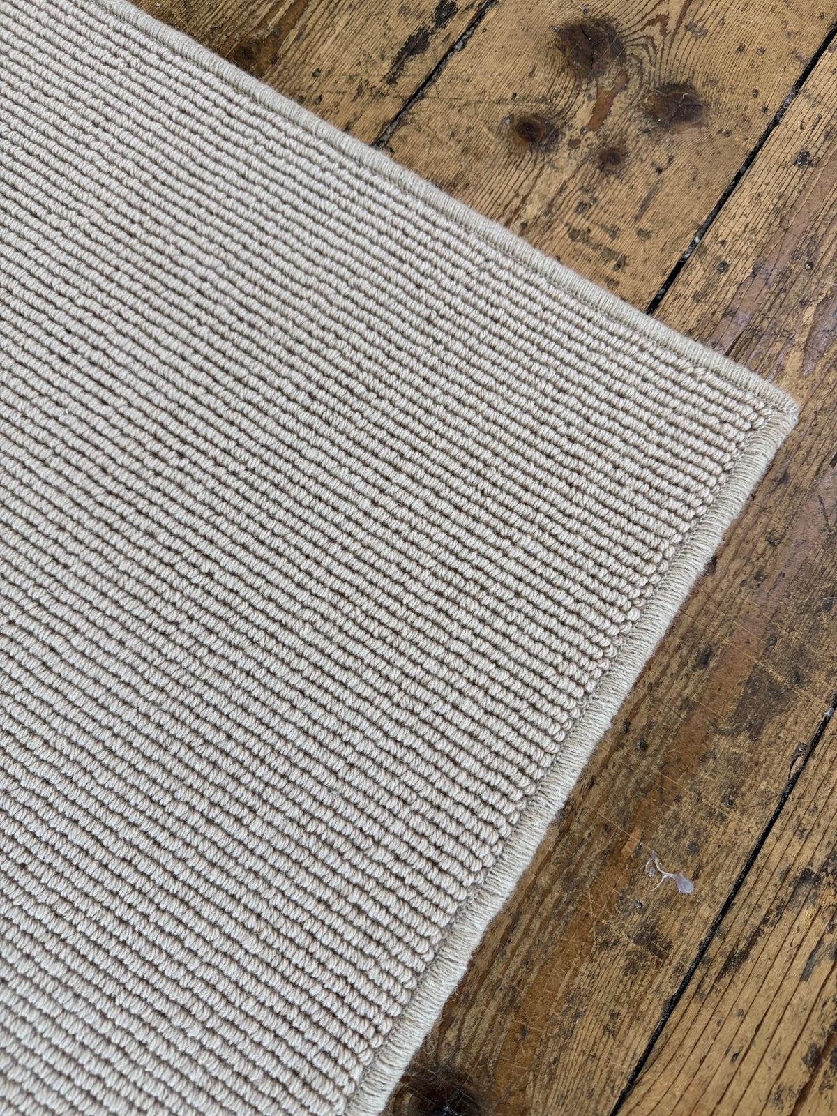 Champagne 100% wool rug 210cm x 300cm