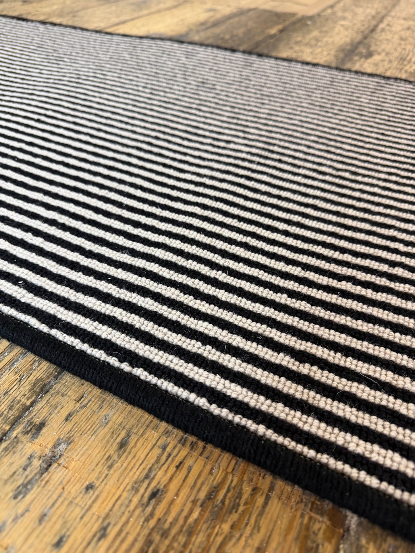 Oreo 100% wool hallway runner 65cm x 234cm