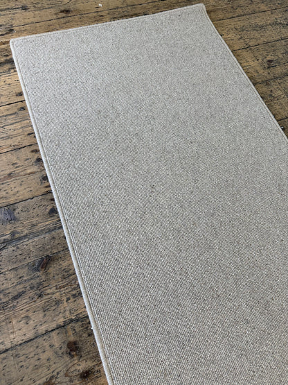 Oatcake 100% wool hallway runner 75cm x 353cm