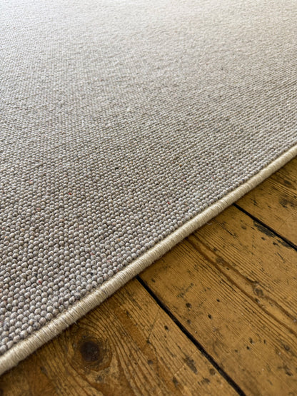 Pewter 100% wool rug 274cm x 358cm