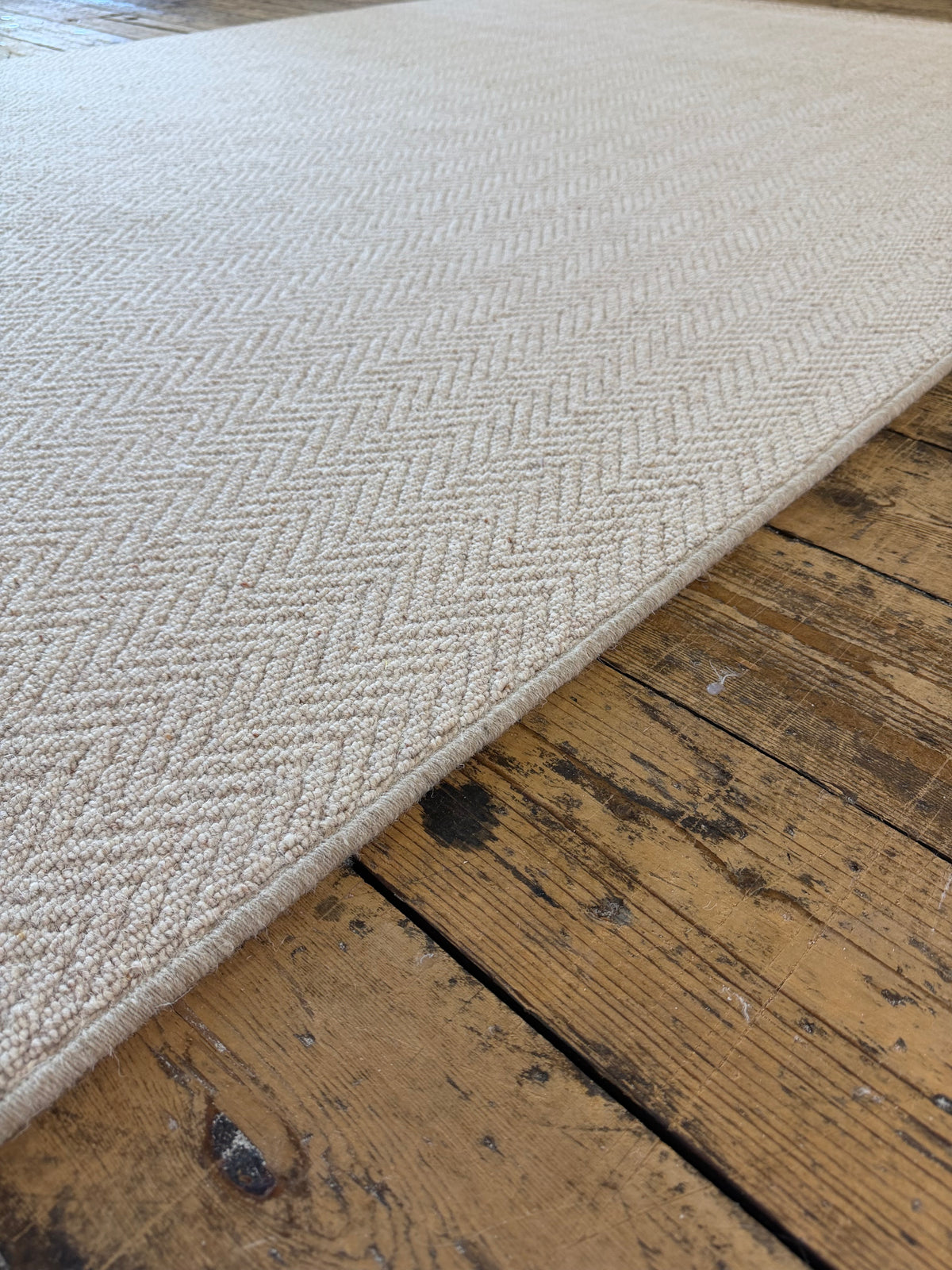 Pine Herringbone 100% wool rug 173cm x 280cm