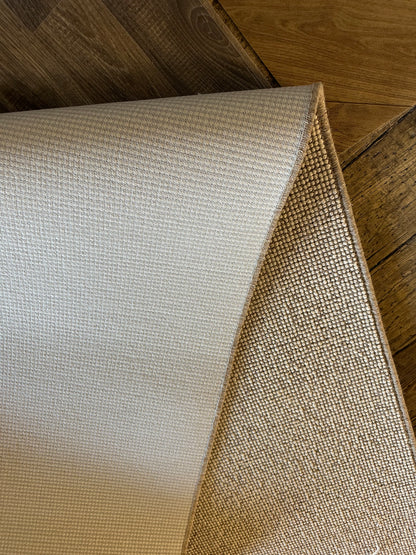 Cream mix 100% wool hallway runner 80cm x 380cm
