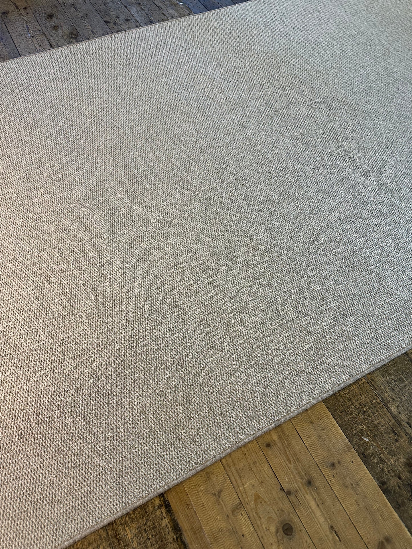 Oatcake 100% wool rug 210cm x 347cm