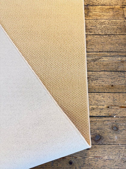 Mustard 100% wool rug 276cm x 330cm