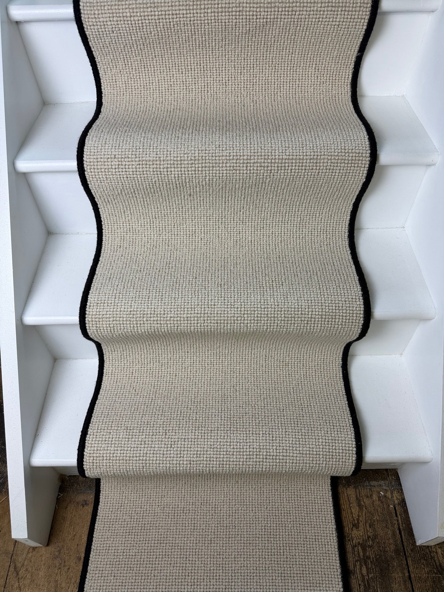 Whisper 100% wool stairs runner 13 steps