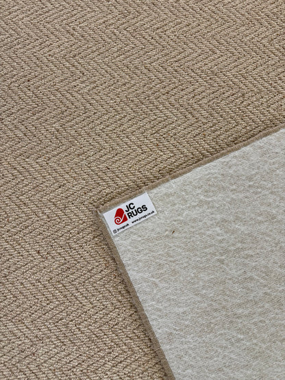 Pine herringbone 100% wool rug 385cm x 398cm