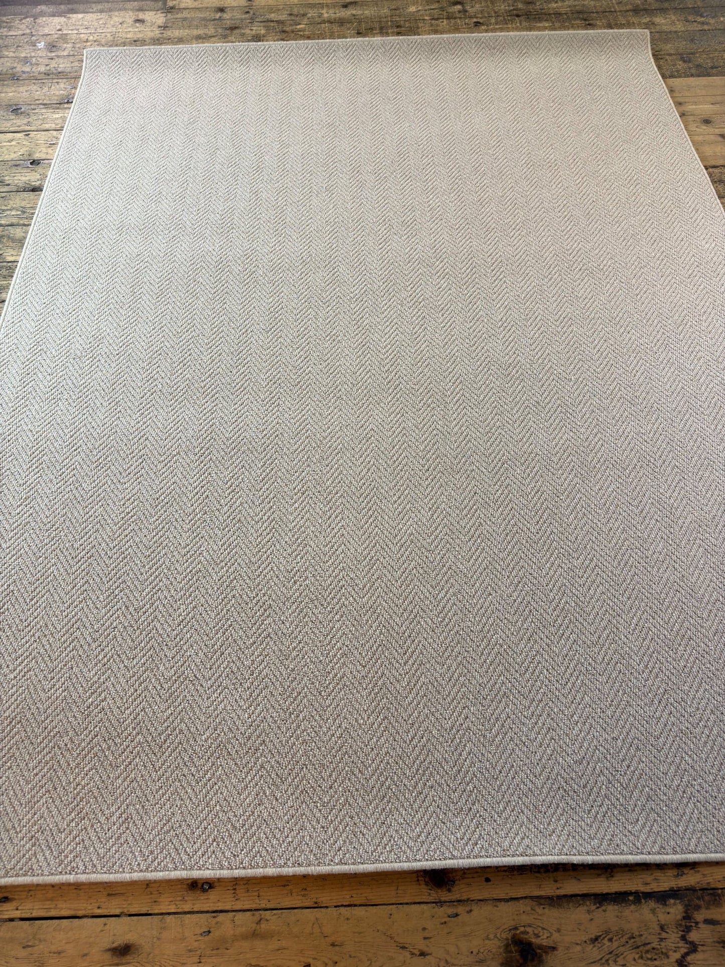 Harvest herringbone 100% wool rug 212cm x 273cm