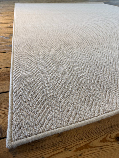 Harvest herringbone 100% wool rug 200cm x 270cm