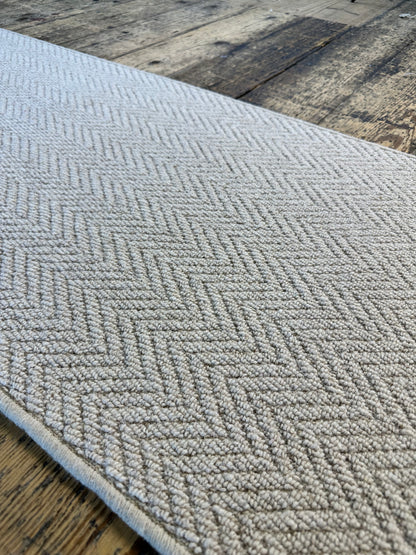Herringbone 100% wool runner 62cm x 250cm