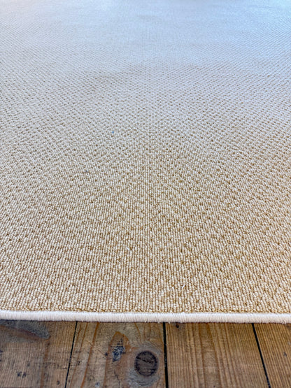 Mustard 100% wool rug 276cm x 330cm