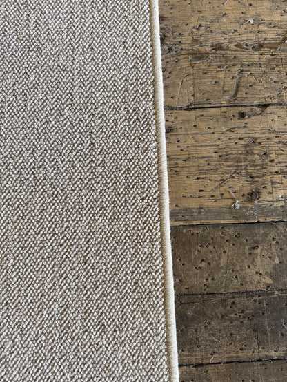 Coffee&cream 100% wool rug 227cm x 326cm