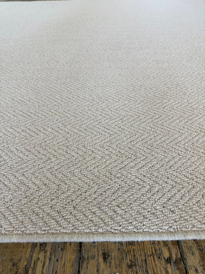 Oxford tone herringbone 100% wool rug 250cm x 349cm