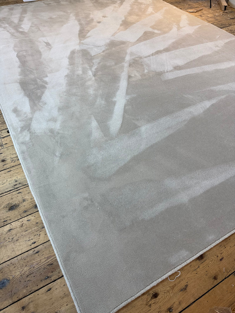 Mushroom silk 100% polypropylene rug 260cm x 360cm