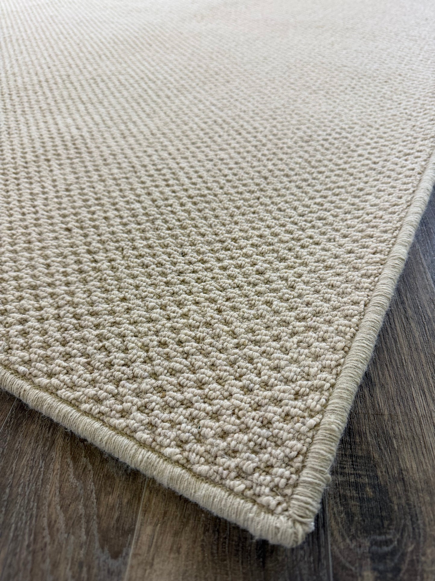 Oxford beige 100% wool rug 170cm x 278cm