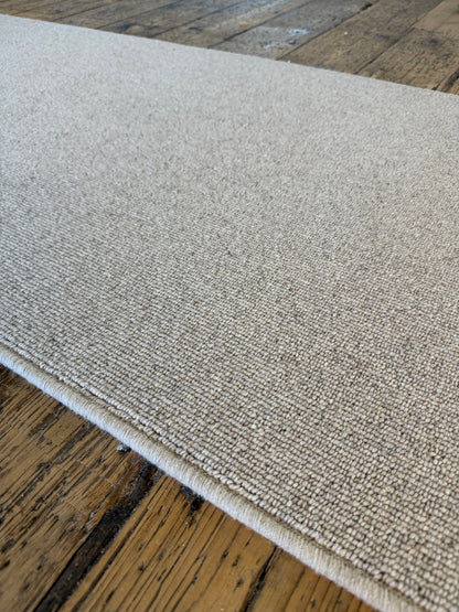 Oatcake 100% wool hallway runner 75cm x 353cm