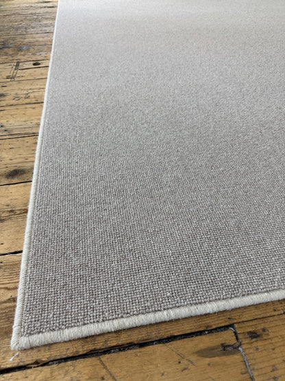 Truly taupe 100% wool rug 200cm x 200cm