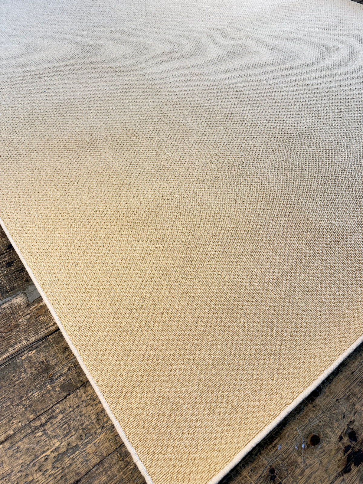 Mustard 100% wool rug 276cm x 330cm