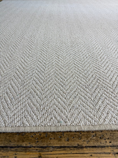 Aran herringbone 100% wool rug 180cm x 200cm