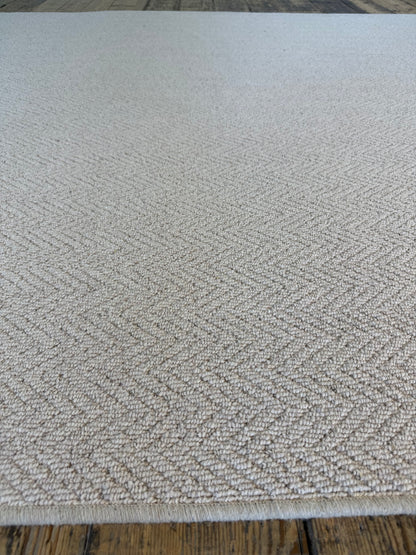 Oxford tone herringbone 100% wool rug 200cm x 290cm