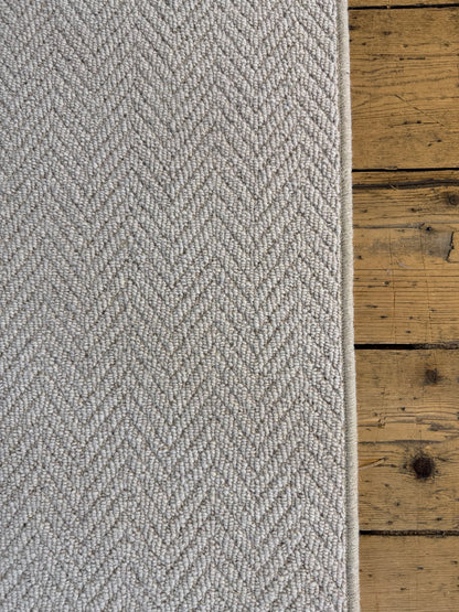 Aran herringbone 100% wool rug 240cm x 240cm