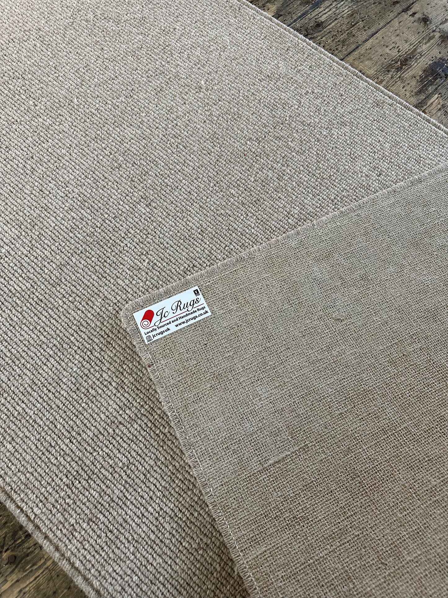 Fawn 100% wool hallway runner 80cm x 231cm