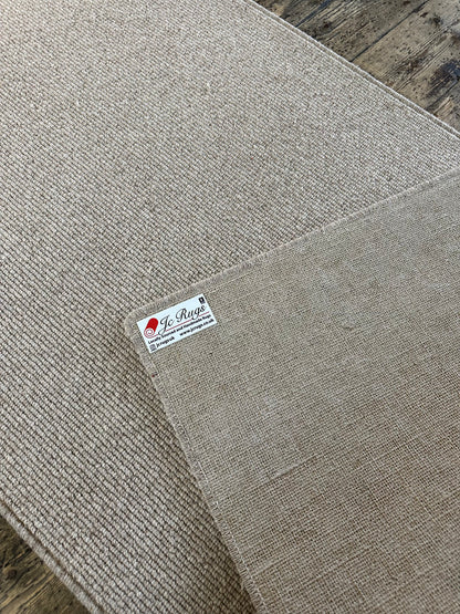 Fawn 100% wool hallway runner 80cm x 231cm