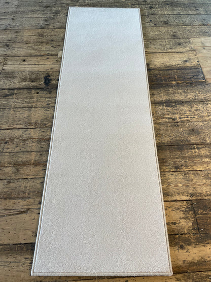 White cream hallway runner 66cm x 211cm