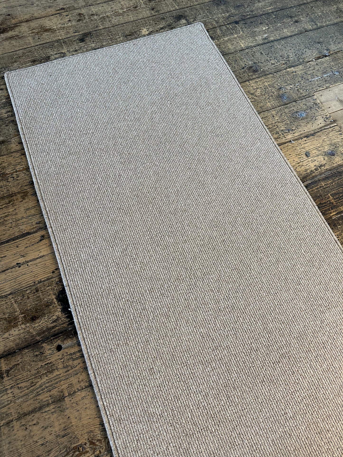 Fawn 100% wool hallway runner 80cm x 231cm