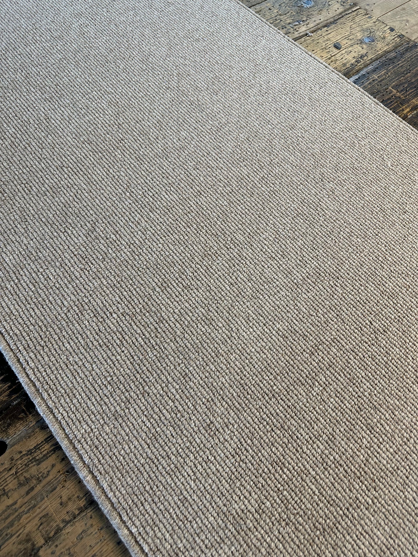 Fawn 100% wool hallway runner 80cm x 231cm