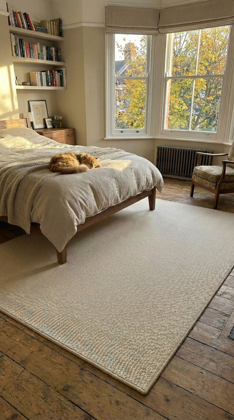 Our artisan crafting rugs